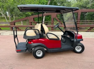 2020 Club Car Tempo 4 Passenger Electric Golf Carts for Sale (Red) (2)