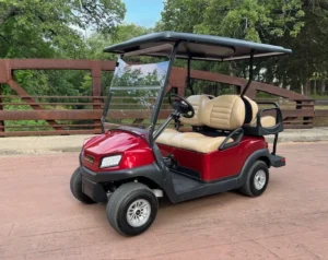 2020 Club Car Tempo 4 Passenger Electric Golf Carts for Sale (Red) (2)