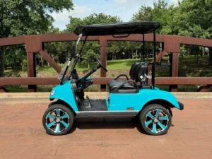 2025 Evolution Classic 2 Plus 2 Passenger Lithium Ion Golf Carts for Sale (Sky Blue) (2)