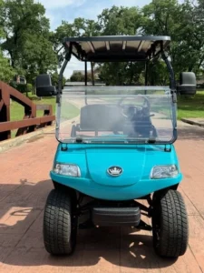 2025 Evolution Classic 2 Plus 2 Passenger Lithium Ion Golf Carts for Sale (Sky Blue) (3)