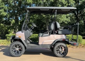 2026 Denago EV Nomad XL 4 Passenger Lifted Lithium Golf Carts for Sale(Orange) (4)